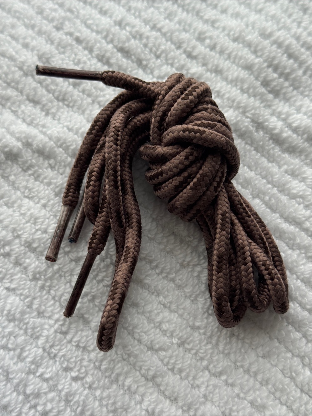 Brown Round Shoelaces 40” Paracord Style Replacement Laces